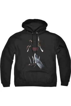 Freddy Vs Jason Face Off Adult Pull Over Hoodie / Hooded Sweatshirt