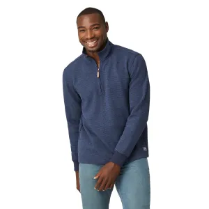Free Country Men's Glenclyffe Waffle 1/4 Zip Mock Neck Shirt