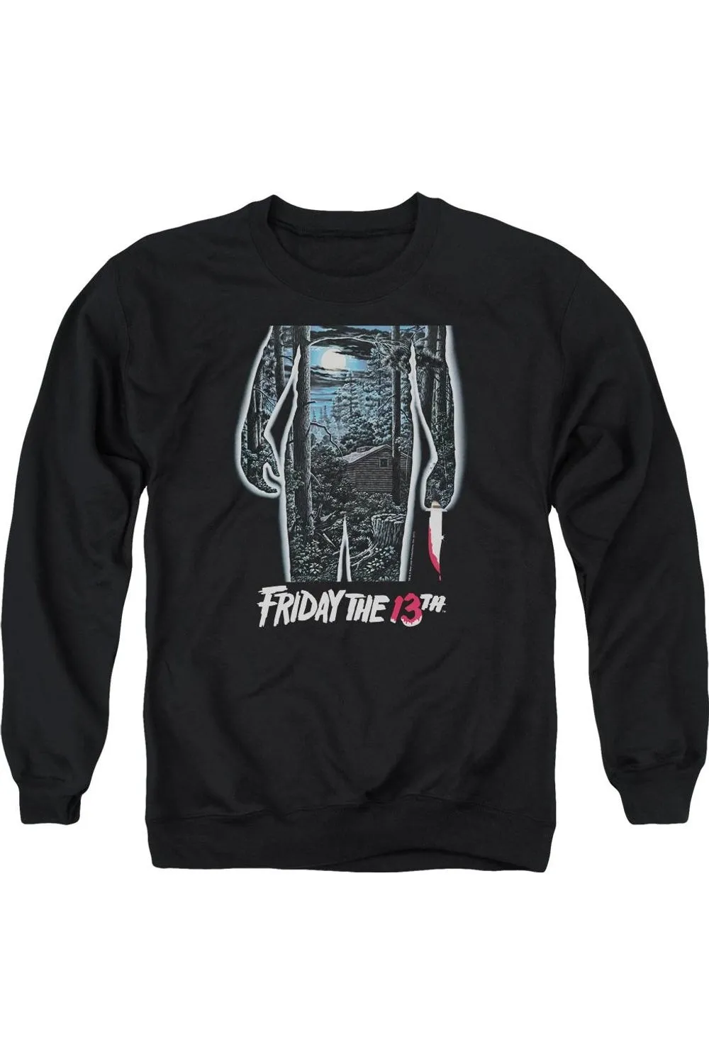Friday the 13th Poster Adult Crewneck Sweatshirt