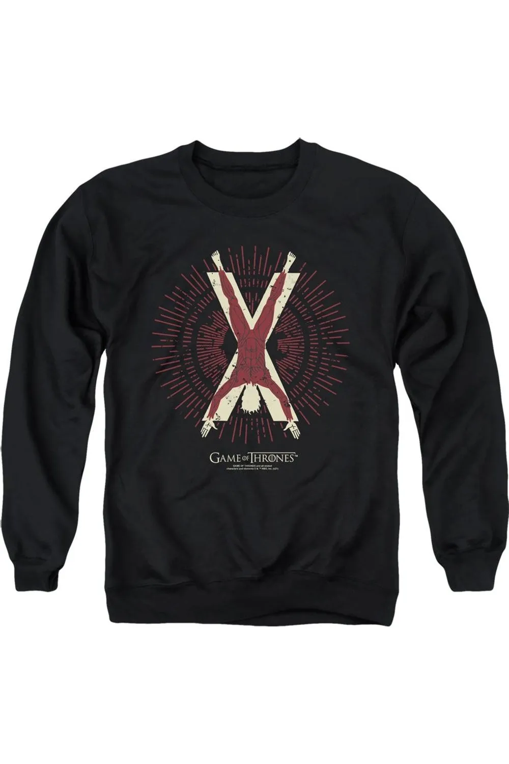 Game Of Thrones Bolton Burst Sigil Adult Crewneck Sweatshirt