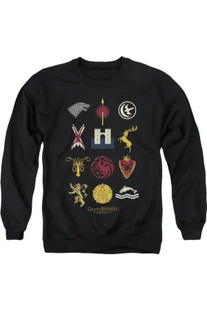 Game Of Thrones House Sigils Adult Crewneck Sweatshirt