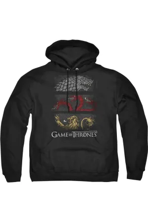 Game Of Thrones Sigil Banners Adult Pull Over Hoodie / Hooded Sweatshirt