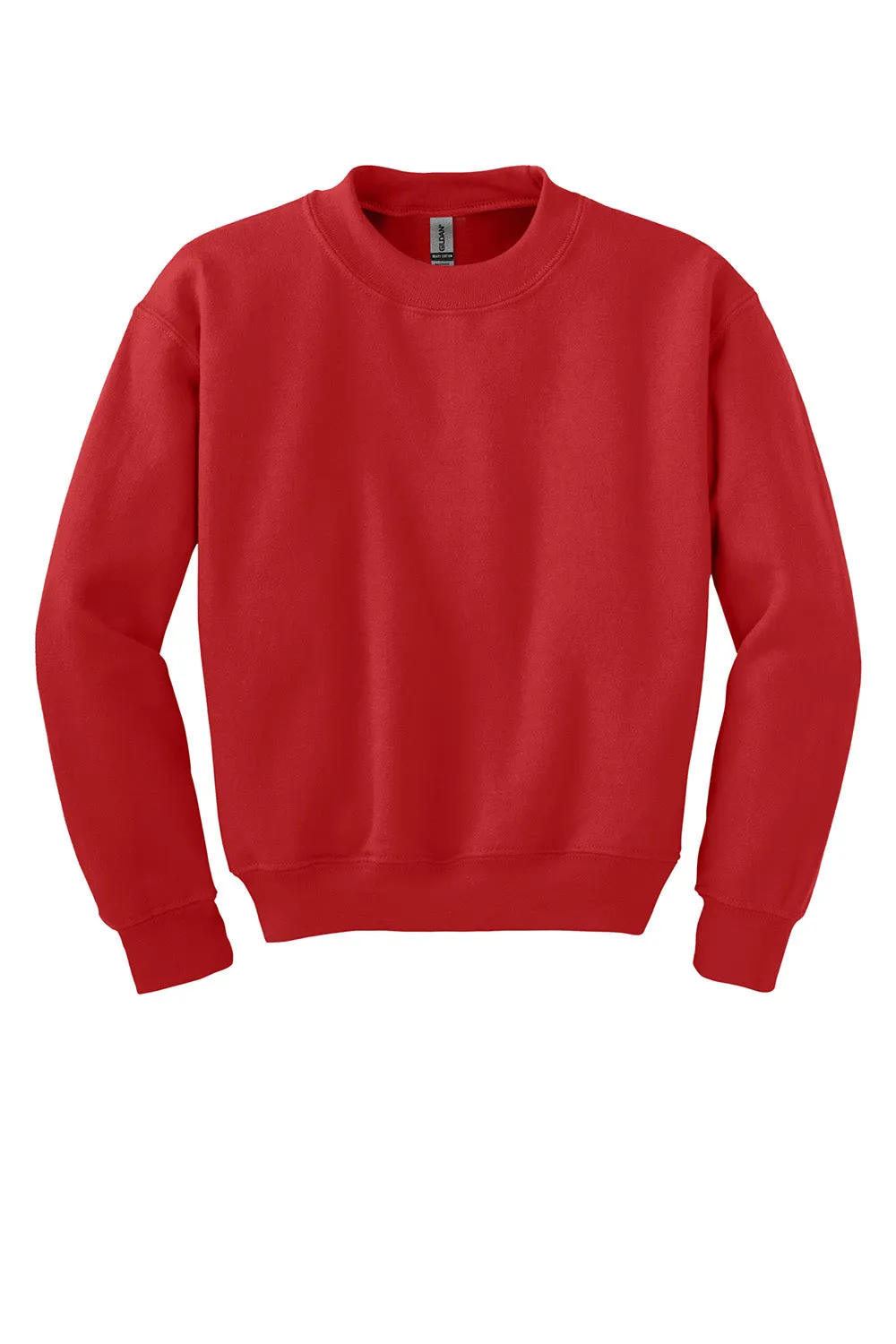 Gildan Youth Pill Resistant Fleece Crewneck Sweatshirt - Red