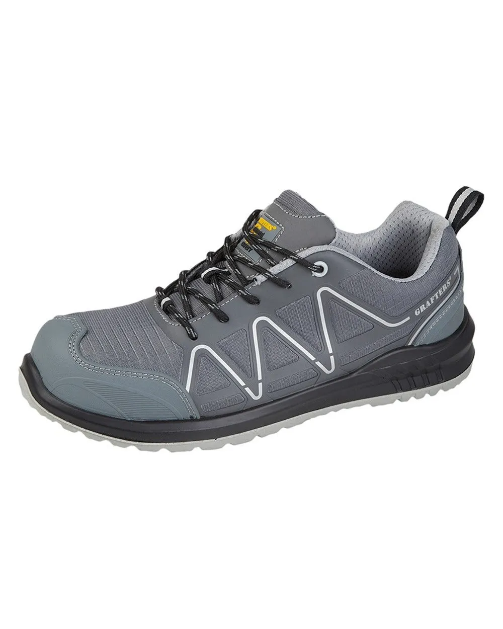 Grafters Fully Composite Overlaid Mesh Non Metal Safety Trainers Grafters Shoes