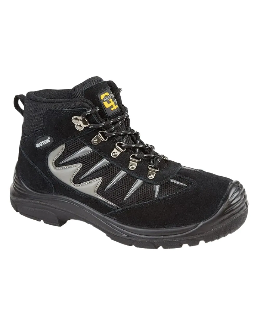 Grafters Mens Real Suede Hiker Type Safety Ankle Boots Grafters Shoes