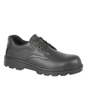 Grafters Uniform Shine Leather 3 Eye Safety Shoes Grafters Shoes