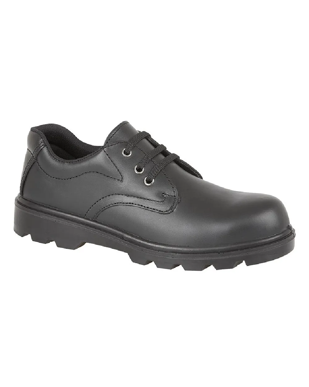 Grafters Uniform Shine Leather 3 Eye Safety Shoes Grafters Shoes