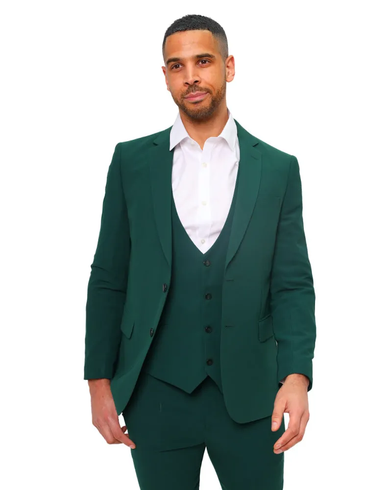 Green Flora Classic 3 Piece Men's Suit