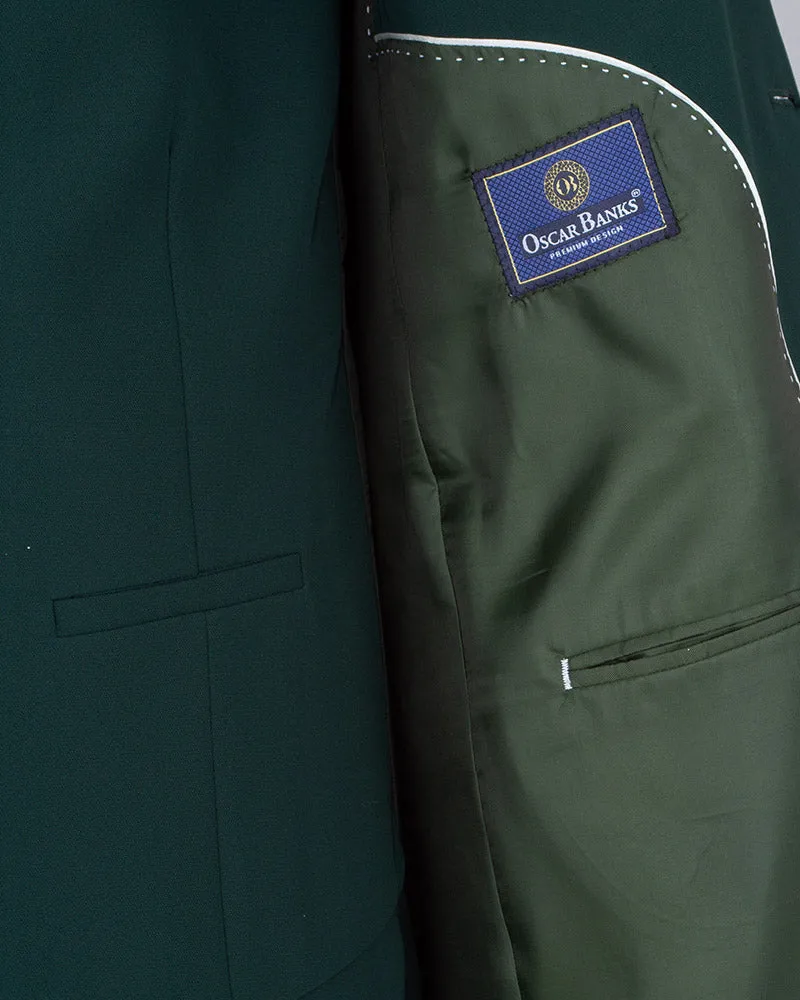 Green Flora Classic 3 Piece Men's Suit