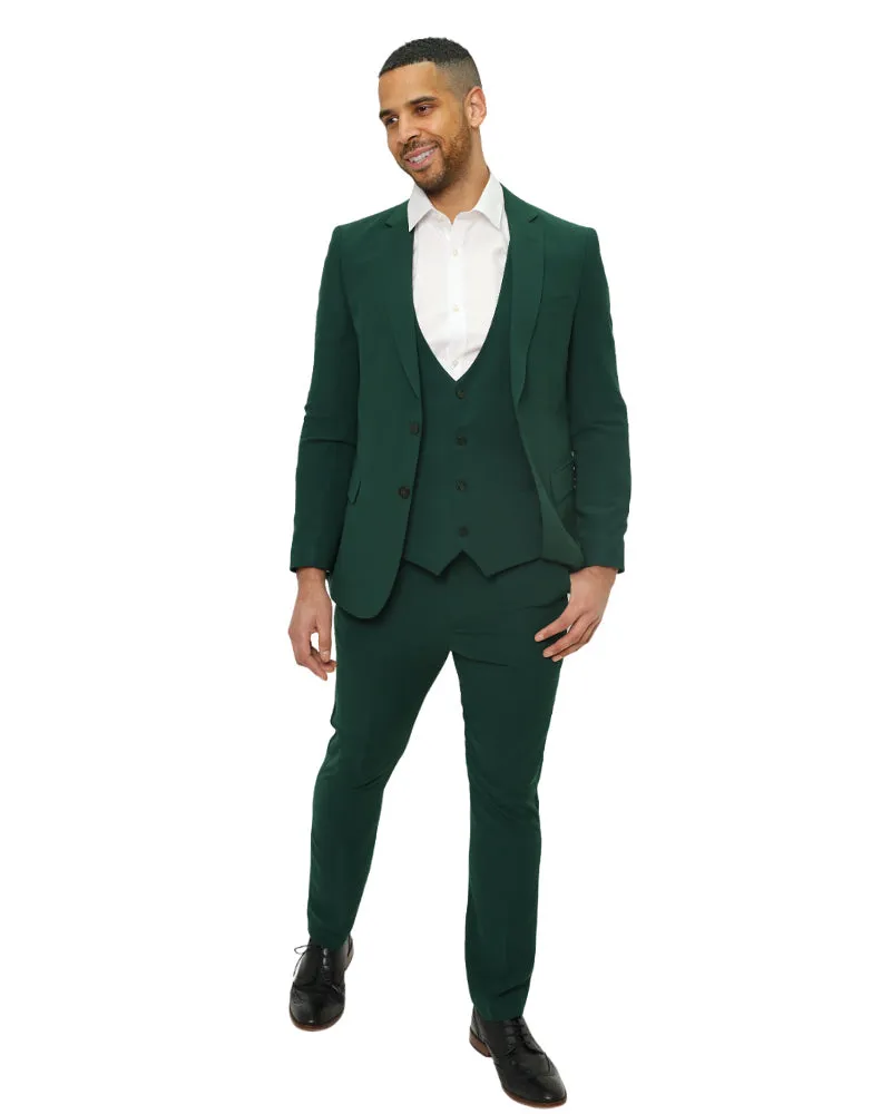 Green Flora Classic 3 Piece Men's Suit