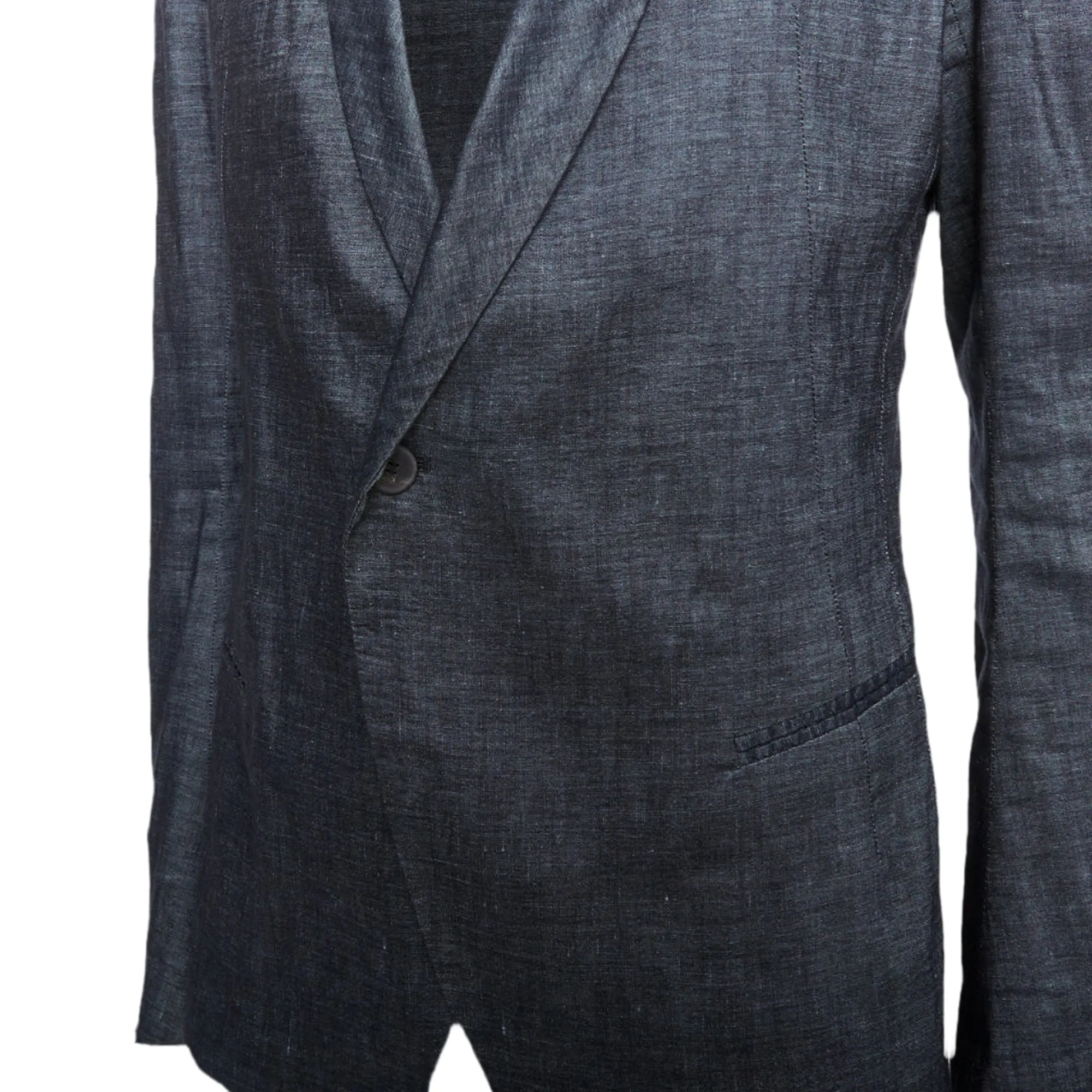 Haider Ackermann Runway Linen Cotton Shawl Blazer Jacket