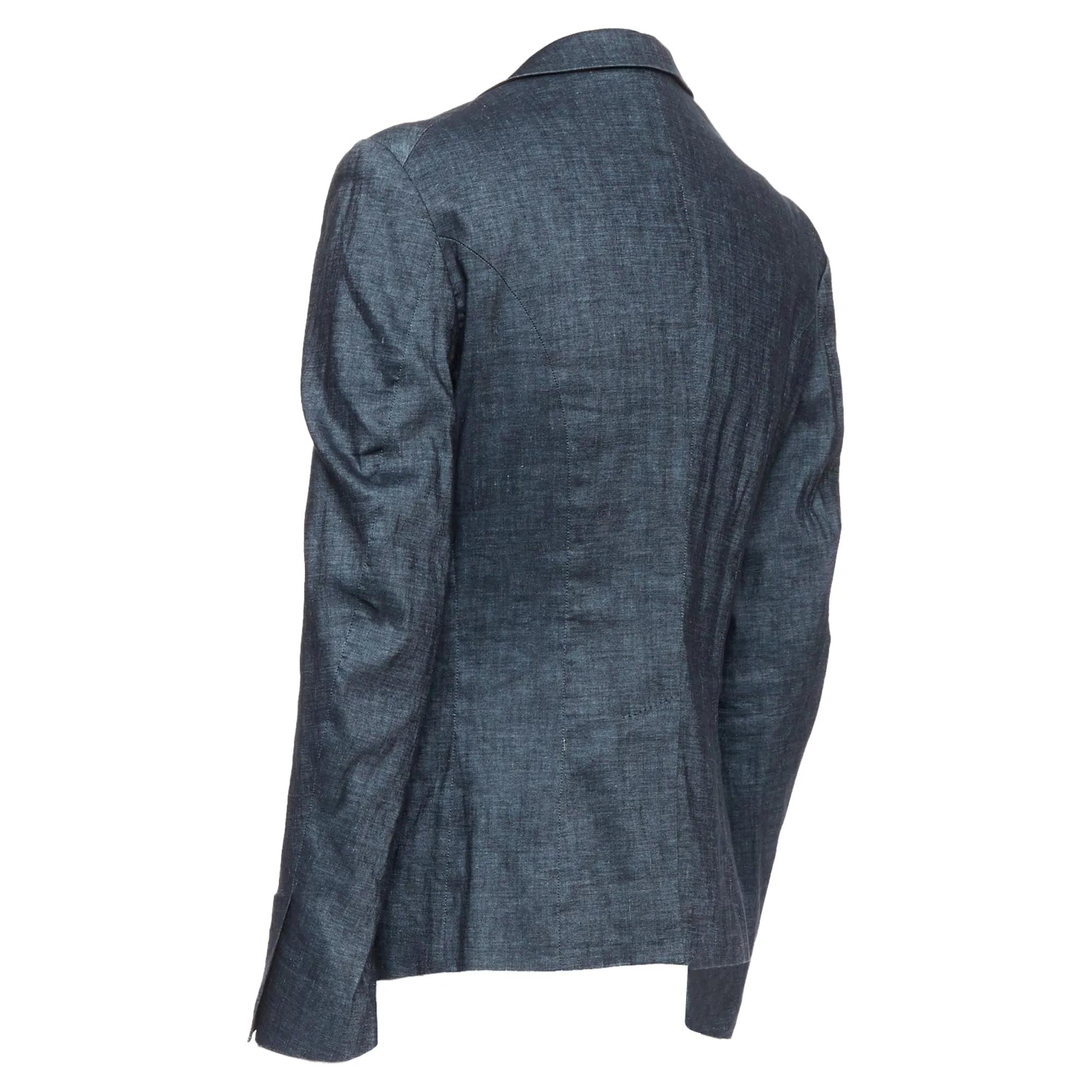 Haider Ackermann Runway Linen Cotton Shawl Blazer Jacket