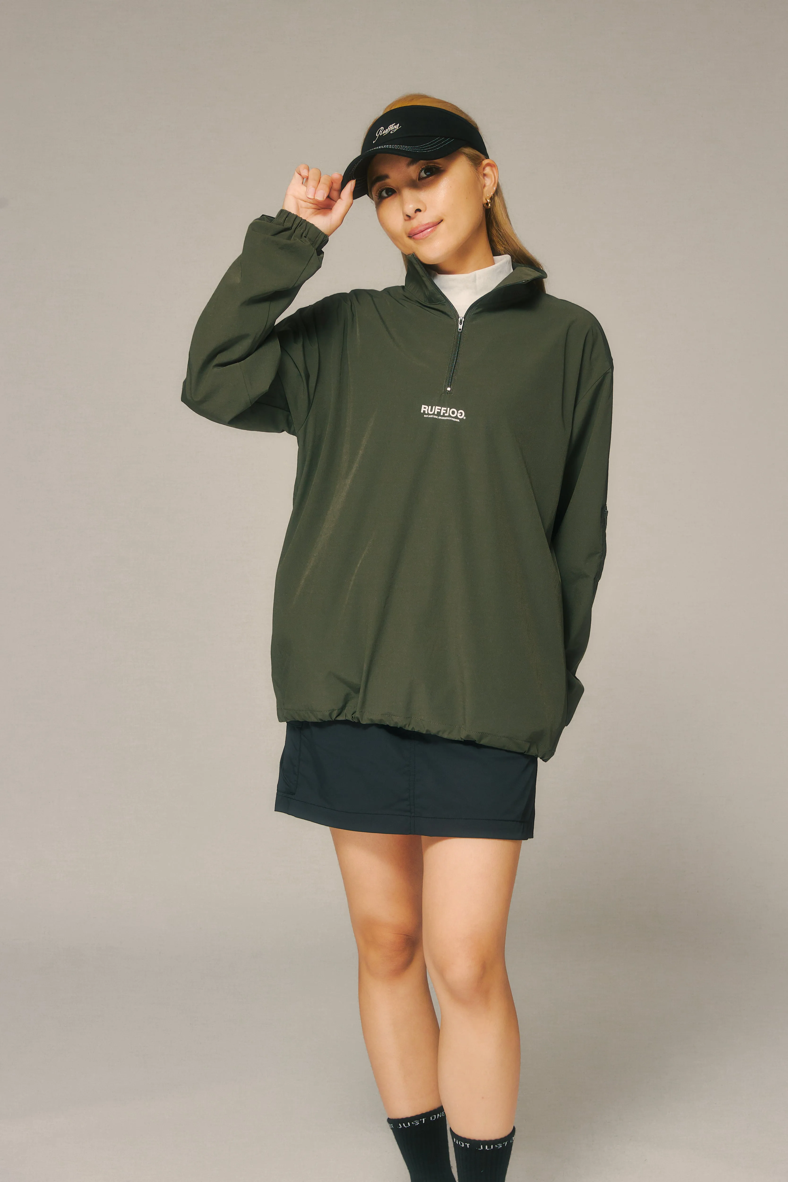 HALF ZIP PISTE KHAKI