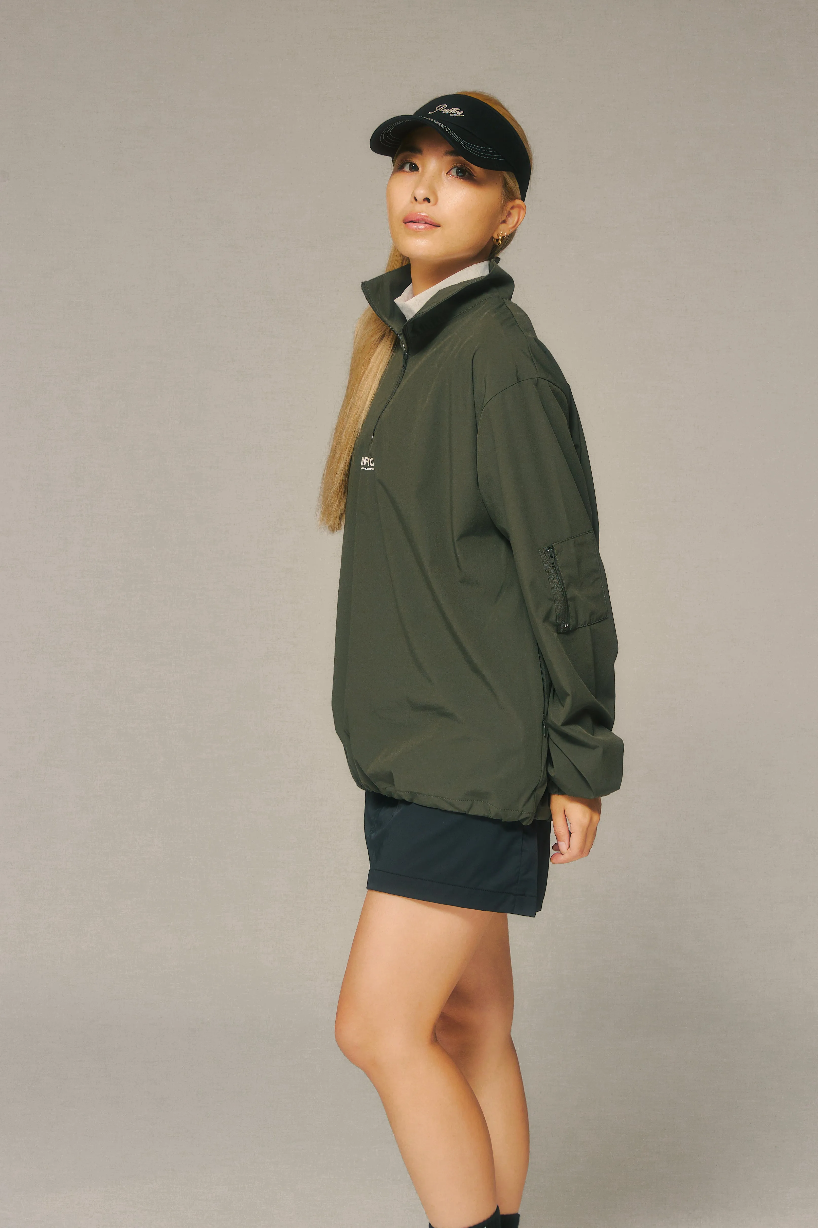HALF ZIP PISTE KHAKI