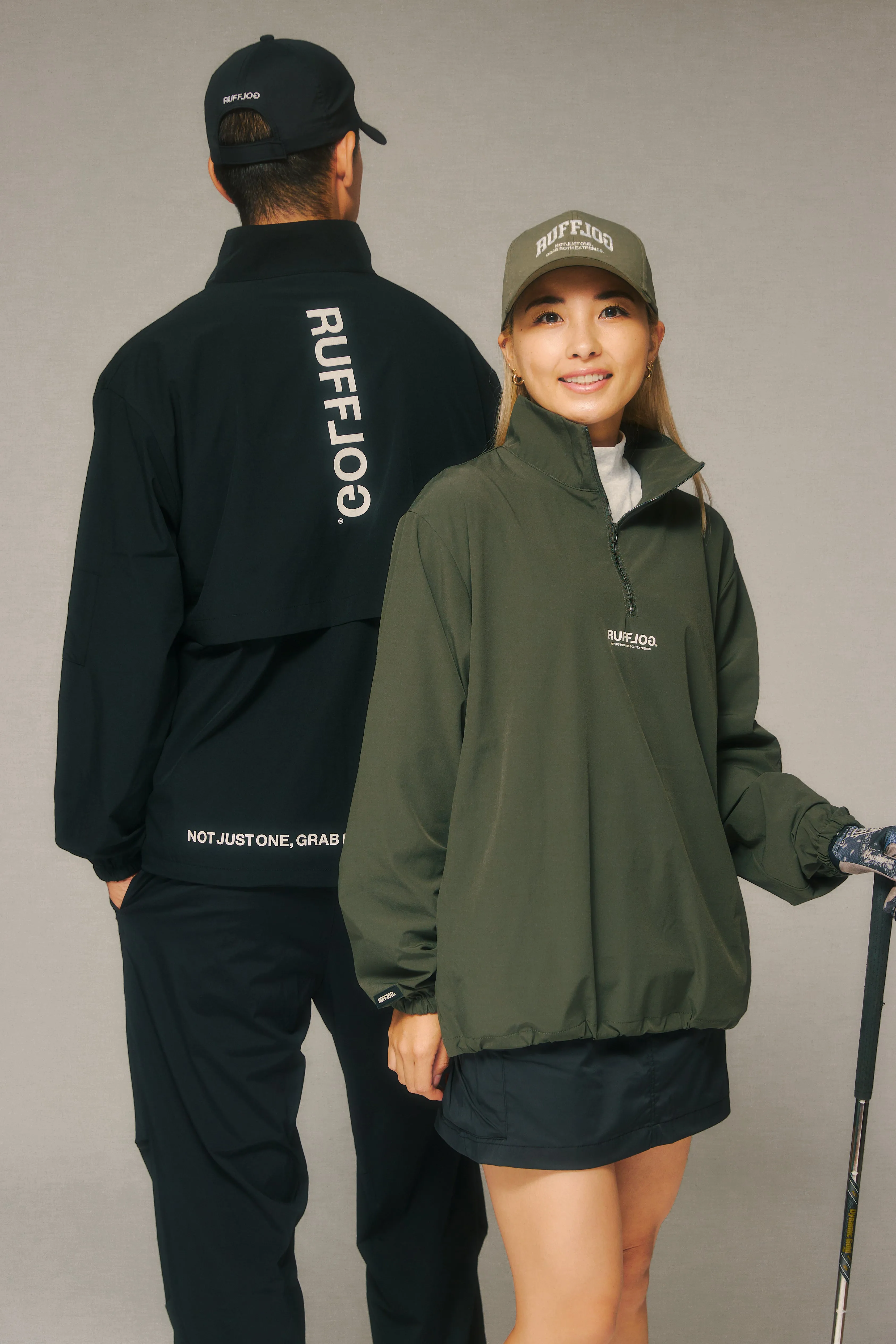 HALF ZIP PISTE KHAKI
