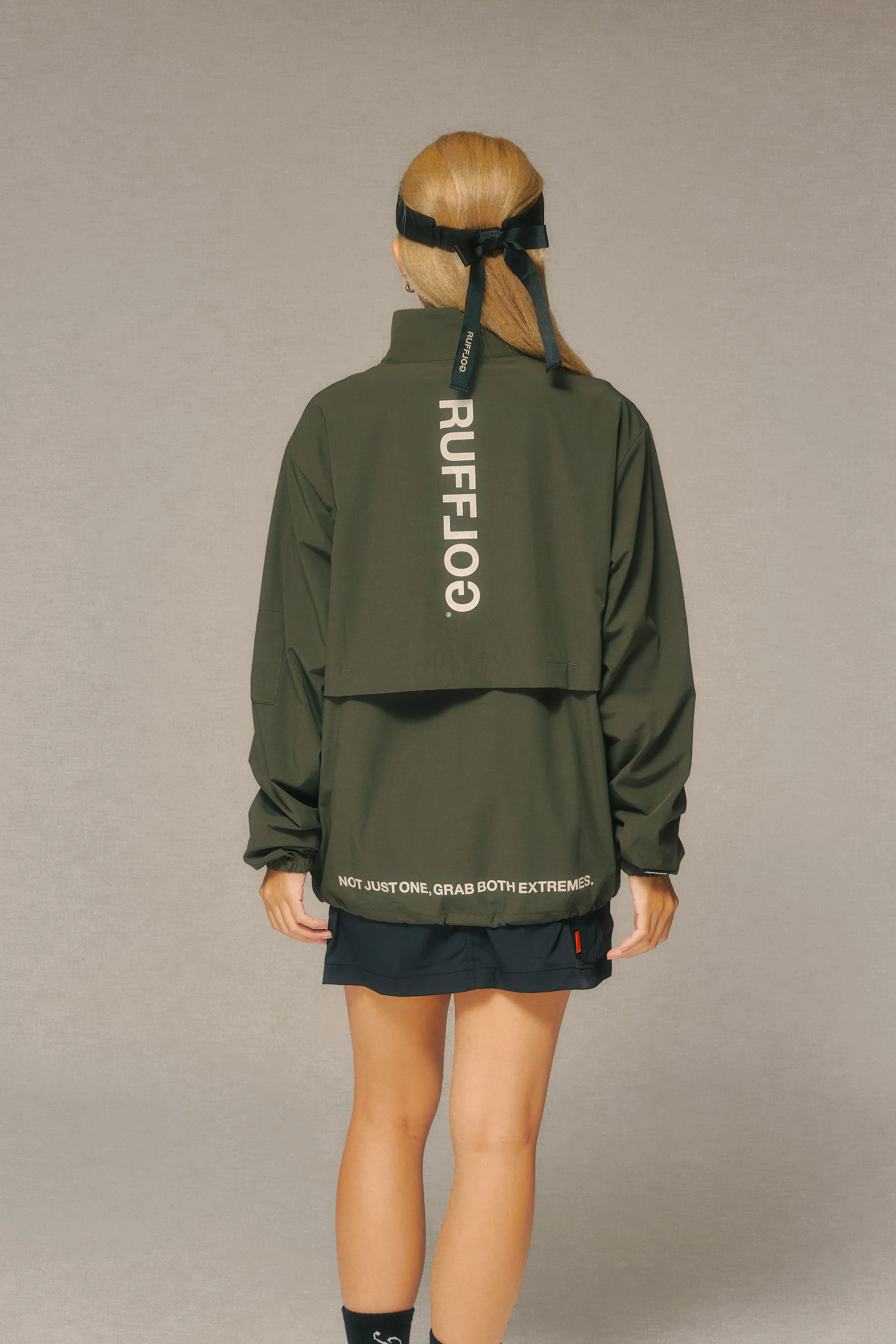 HALF ZIP PISTE KHAKI