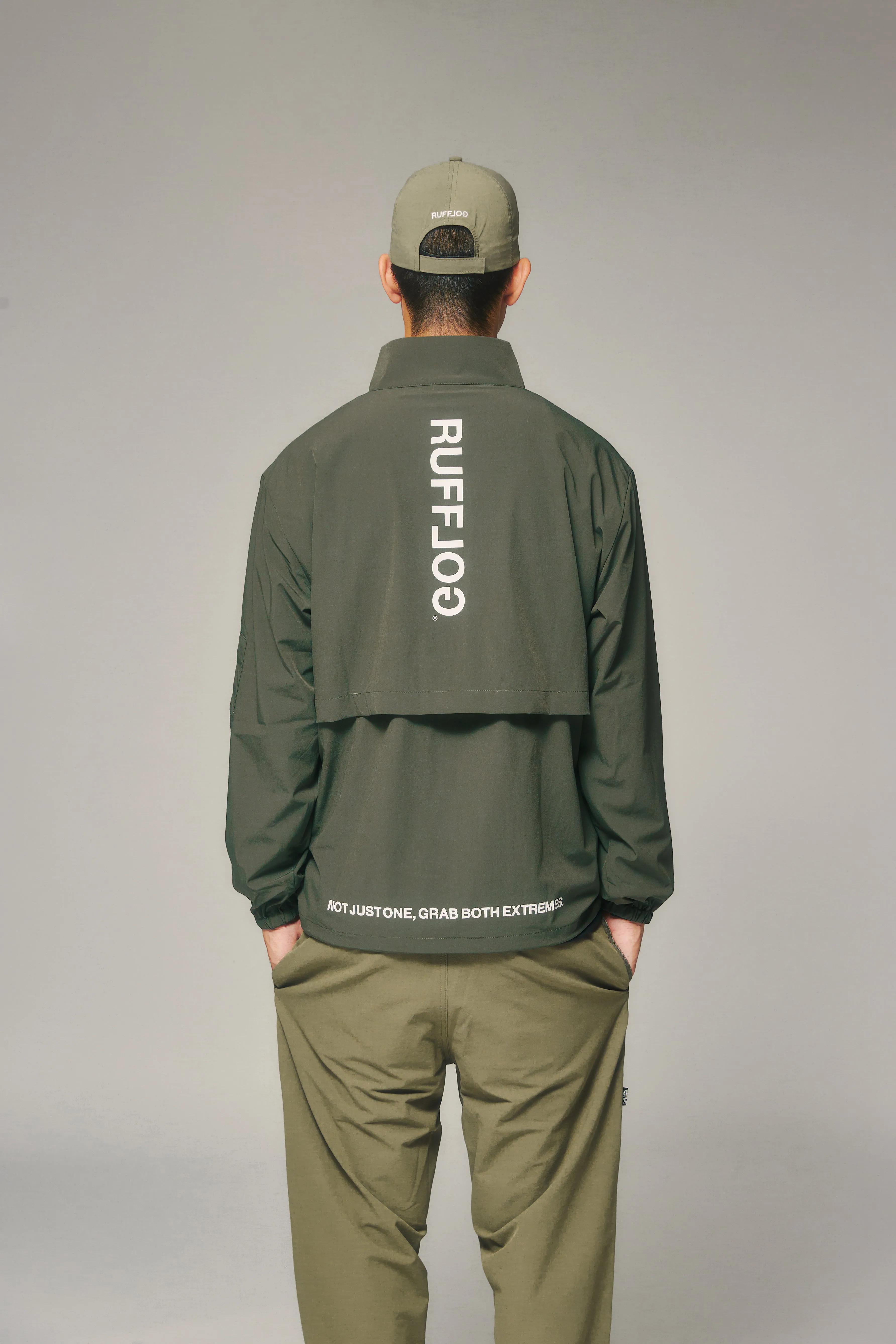 HALF ZIP PISTE KHAKI
