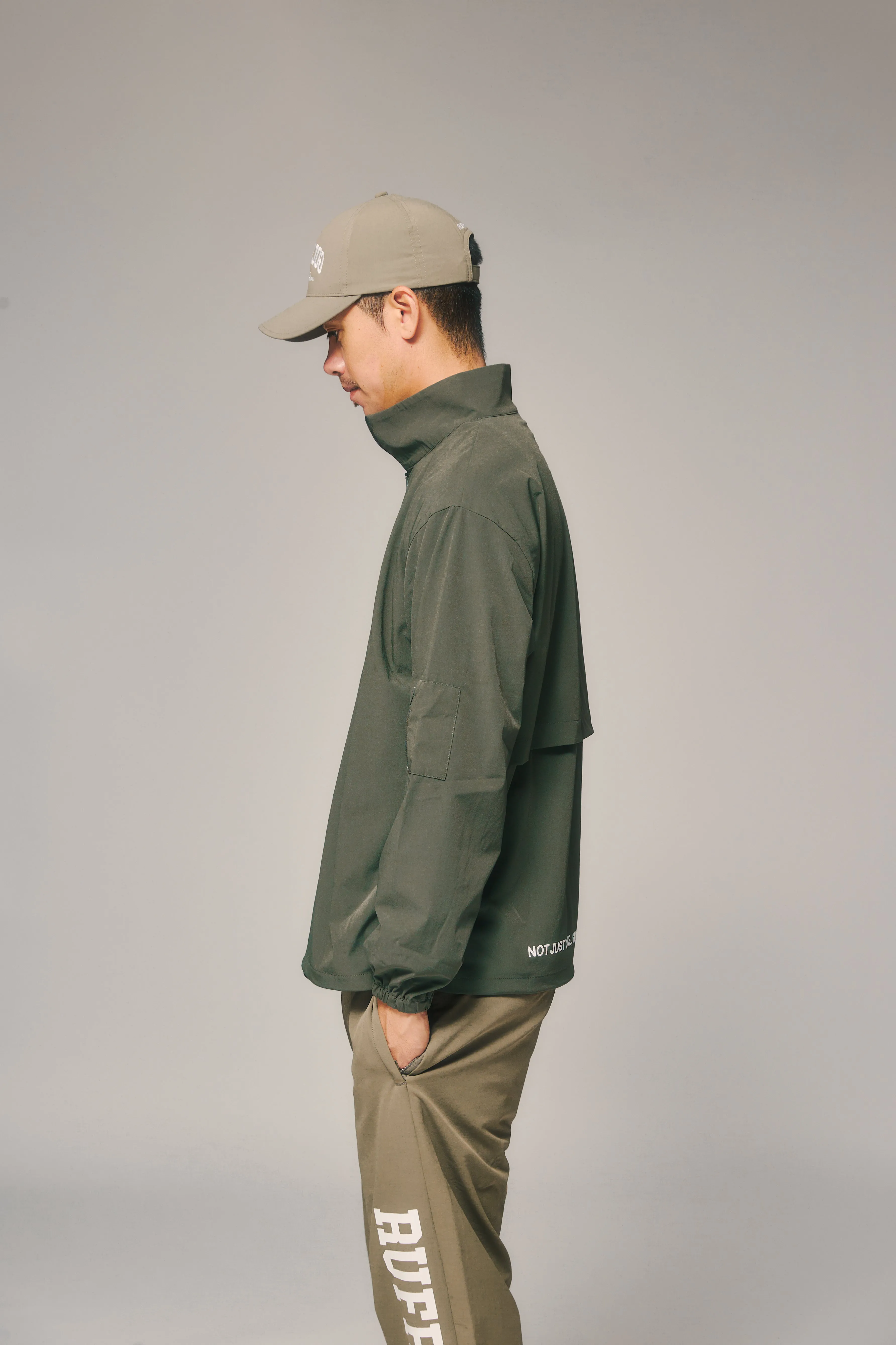 HALF ZIP PISTE KHAKI