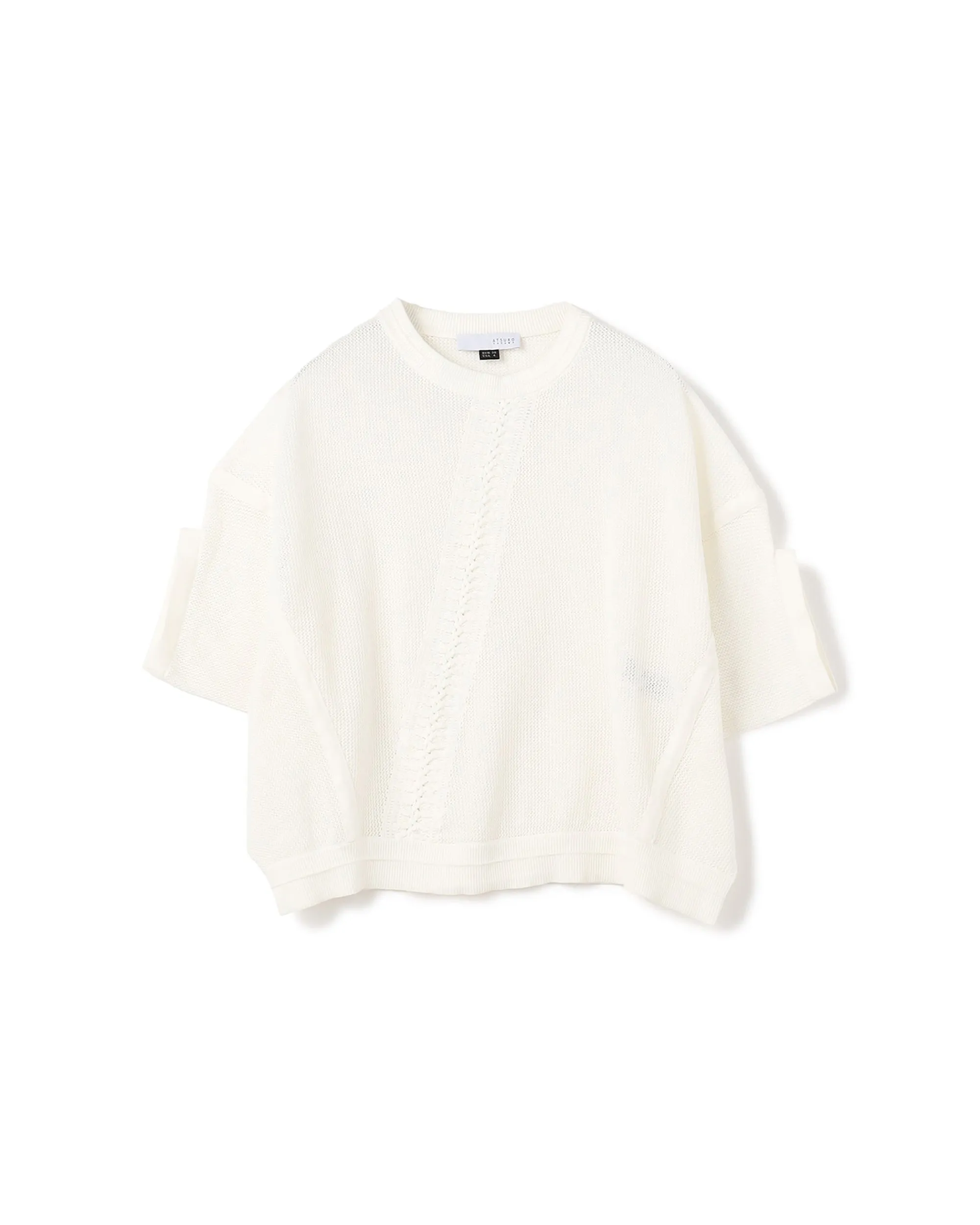 Handmade Crochet Deco Cotton Poly Knit Top Clothing_Atsuro-Tayama