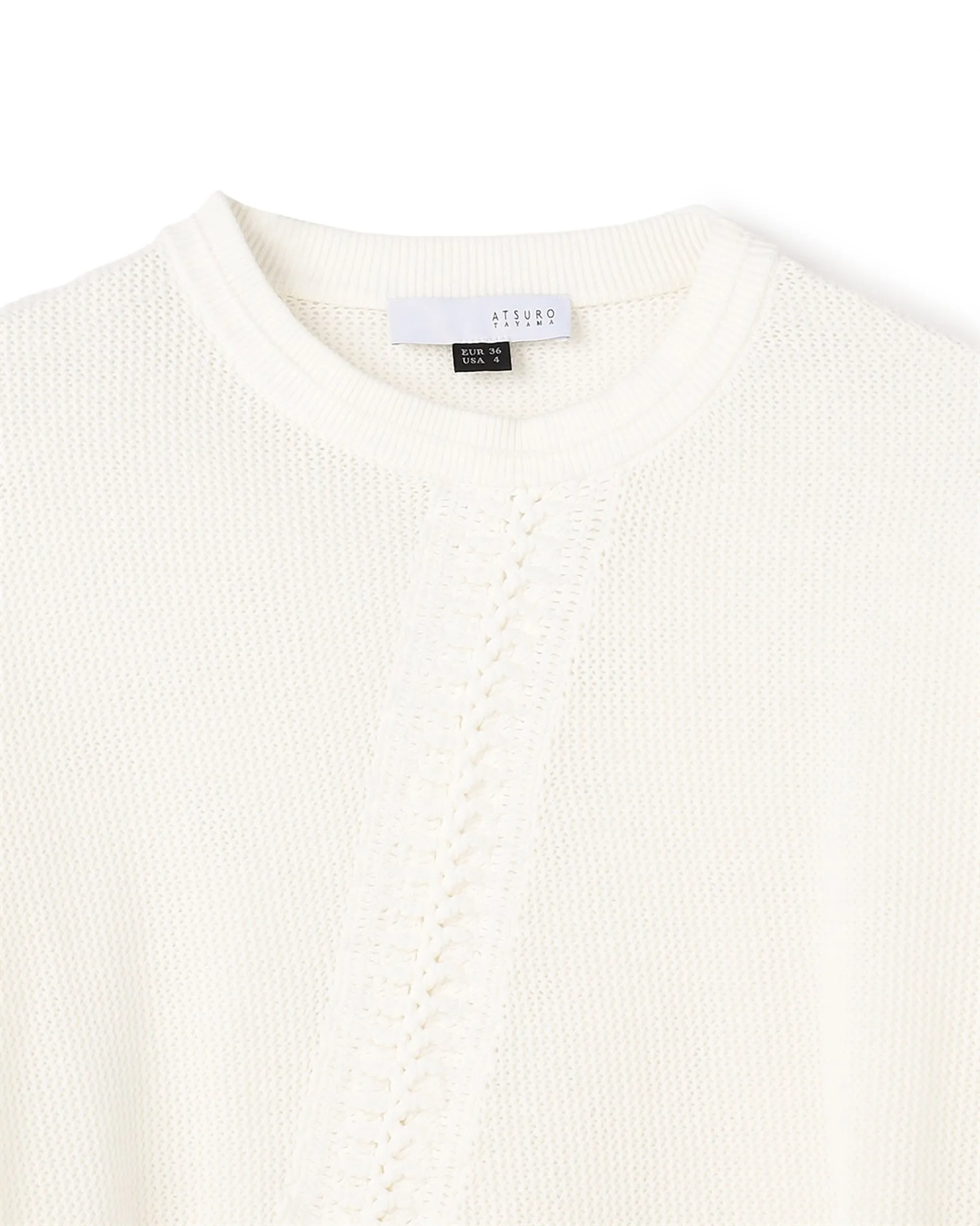 Handmade Crochet Deco Cotton Poly Knit Top Clothing_Atsuro-Tayama