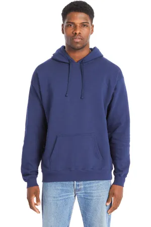 Hanes Mens Perfect Sweats Hooded Sweatshirt Hoodie w/ Pouch Pocket - Navy Blue
