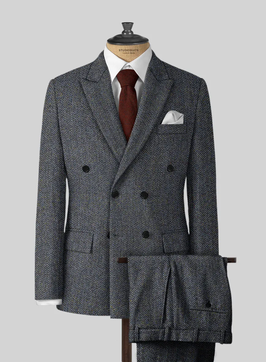 Harris Tweed Barley Blue Suit