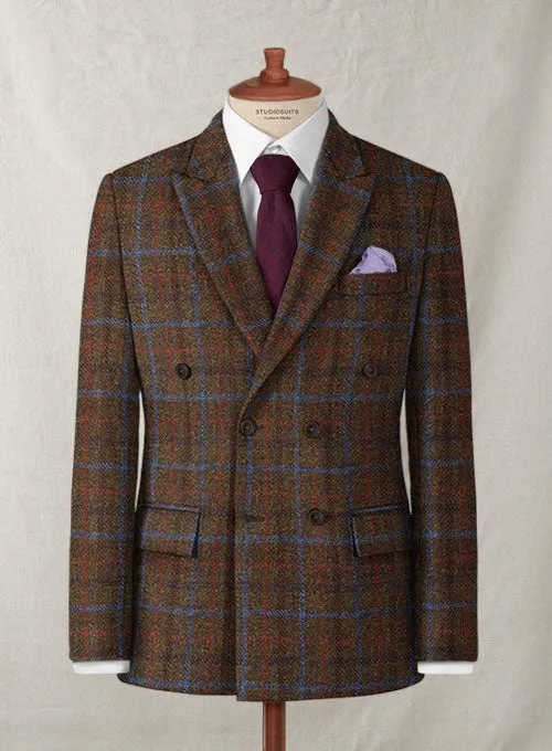 Harris Tweed Brown Checks Suit