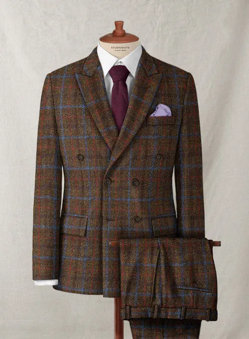 Harris Tweed Brown Checks Suit