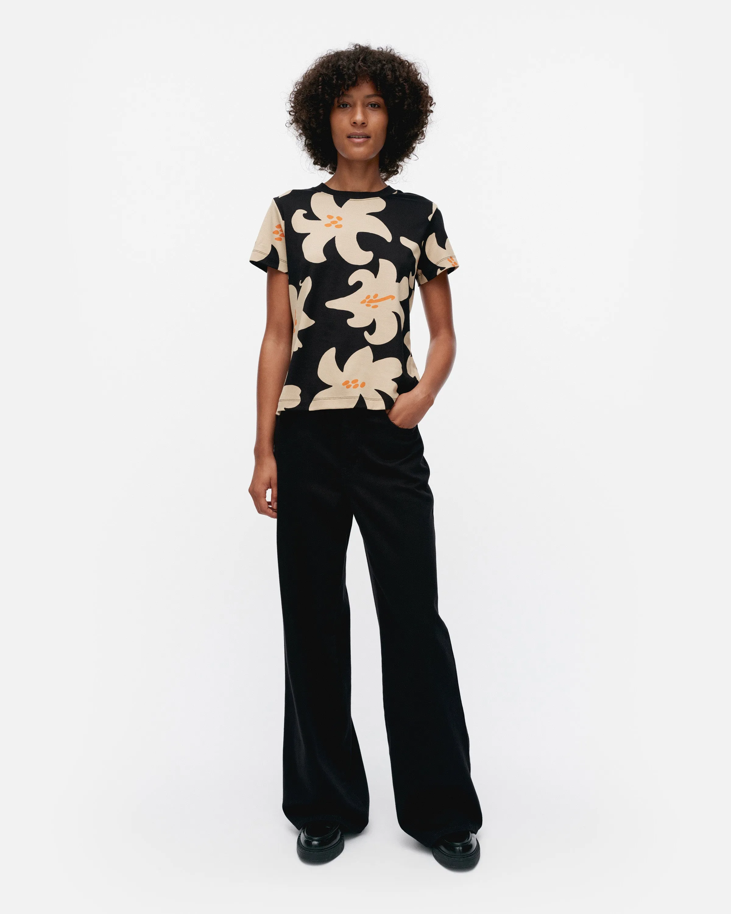 Heleys Villinarsissi Slim Short Sleeve Top 60cm Clothing_Marimekko