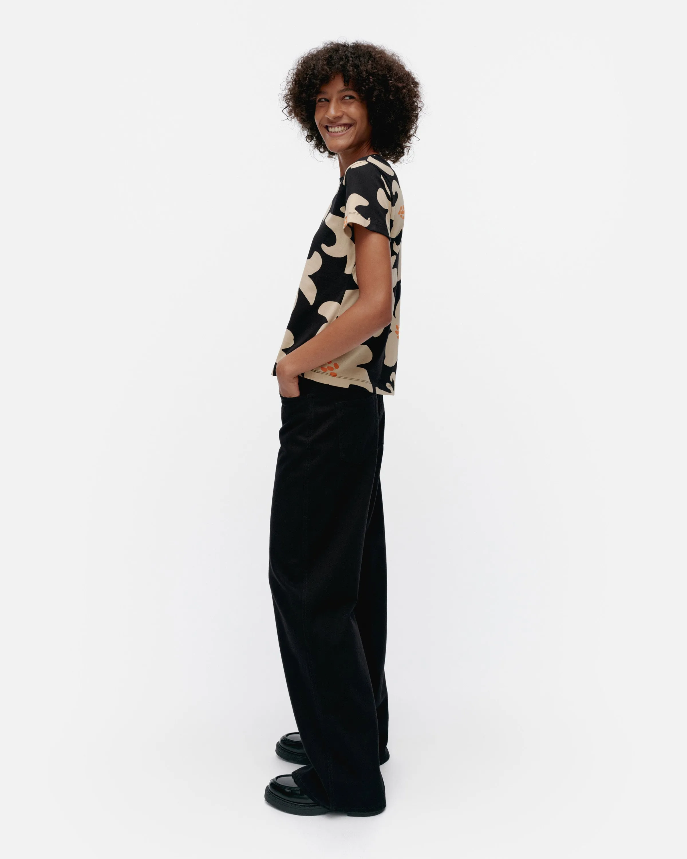 Heleys Villinarsissi Slim Short Sleeve Top 60cm Clothing_Marimekko