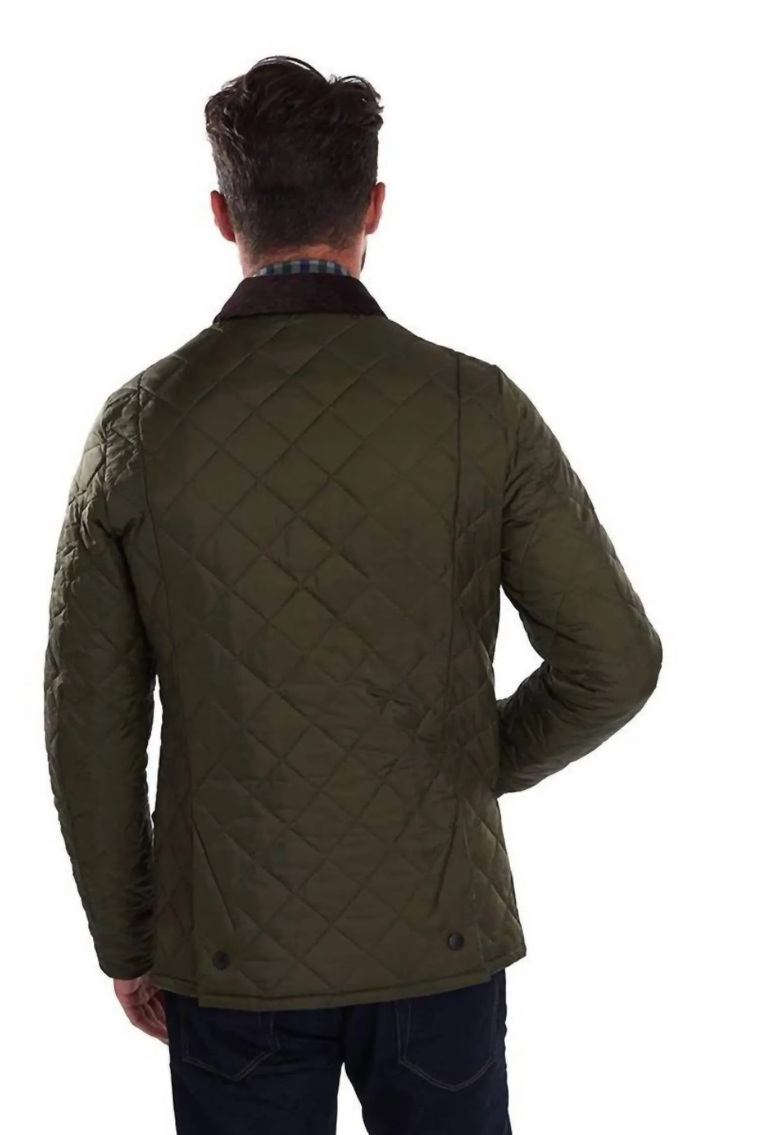 Heritage Liddesdale Quilted Jacket In Olive