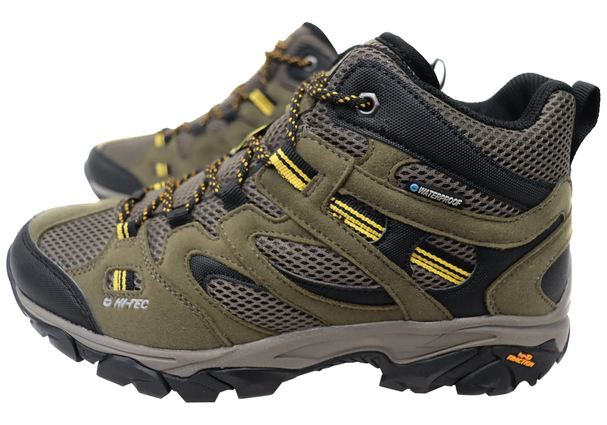 Hi Tec Mens Ravus Vent Lite Mid Waterproof Comfortable Hiking Boots Hi Tec Shoes