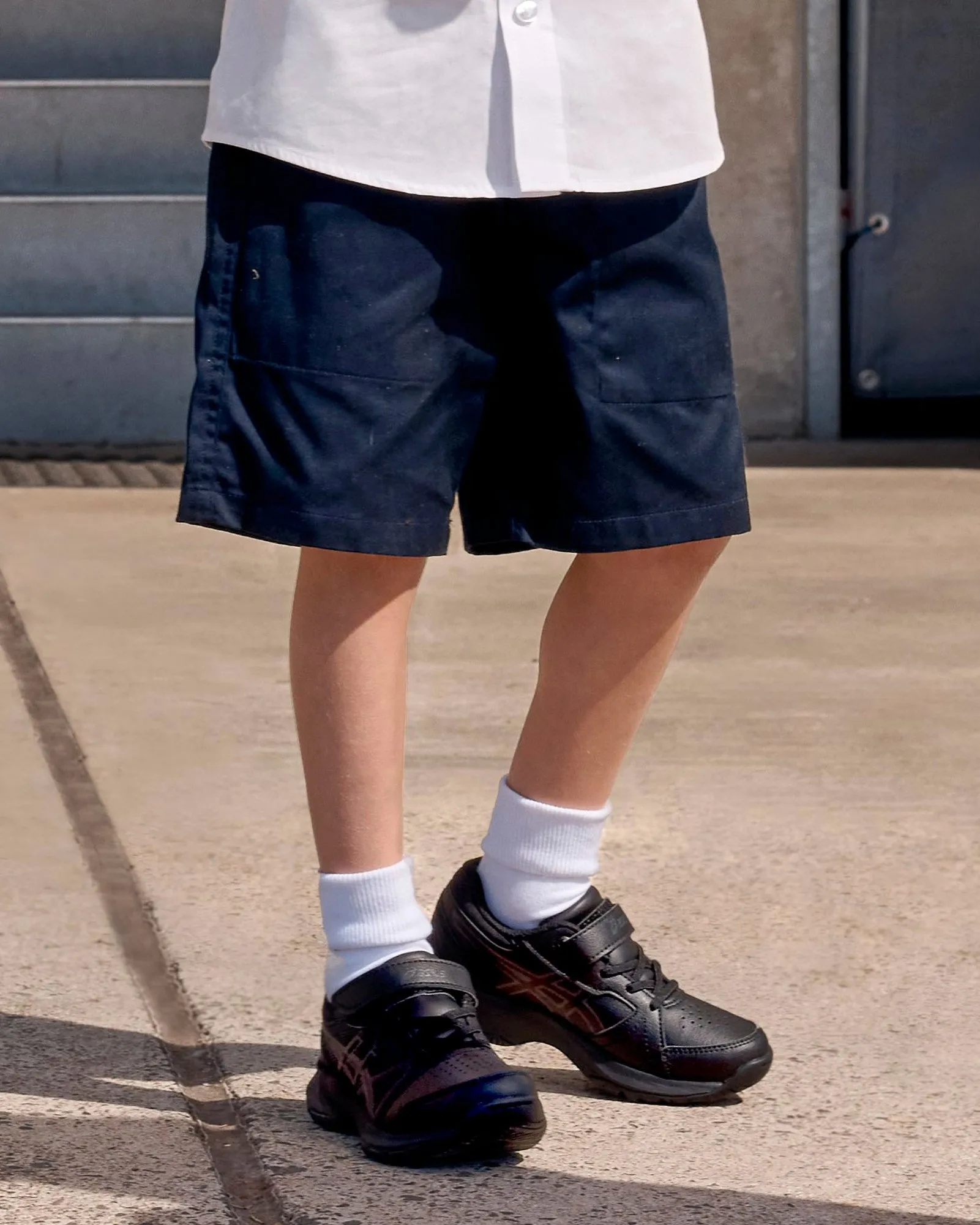 Hibana Pre School Black Shoes_Asics