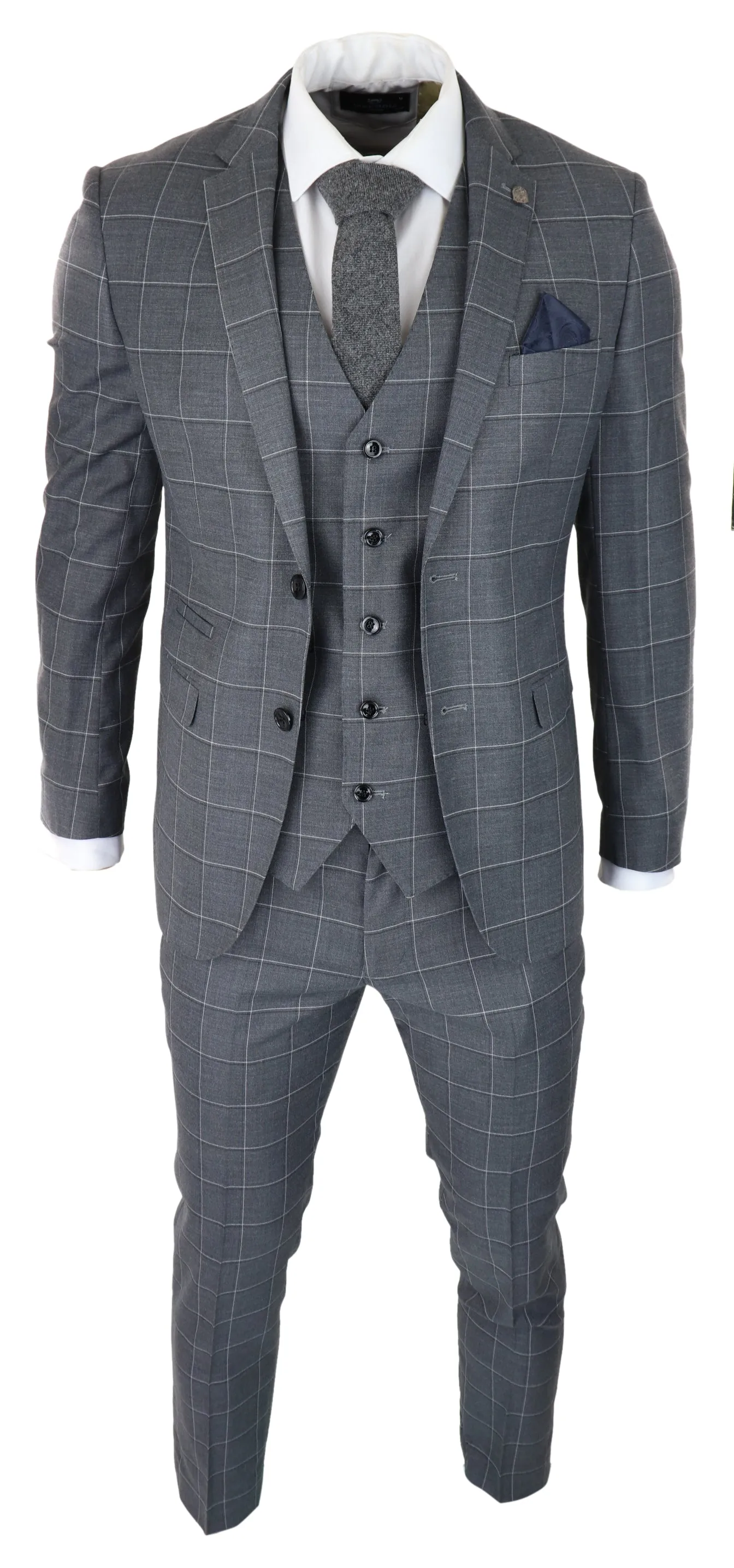Hobbs Grey Check 3 Piece Suit