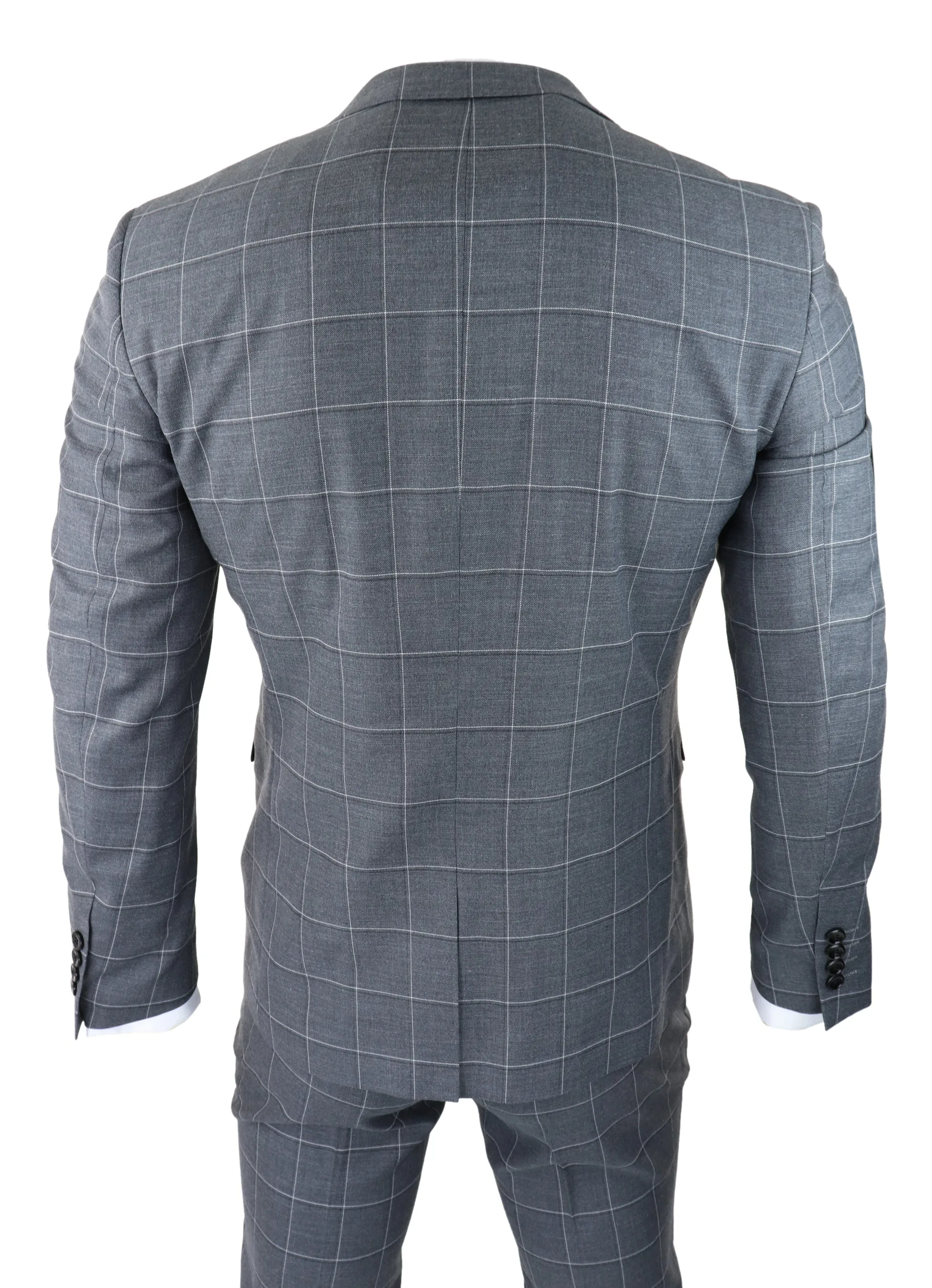 Hobbs Grey Check 3 Piece Suit