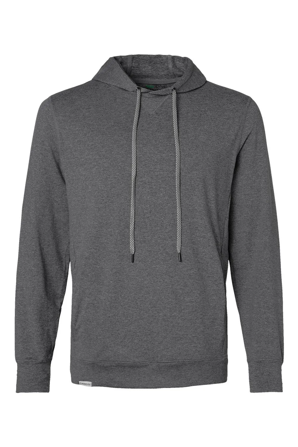 Holloway Mens Eco Revive Ventura Moisture Wicking Hooded Sweatshirt Hoodie - Heather Carbon Grey
