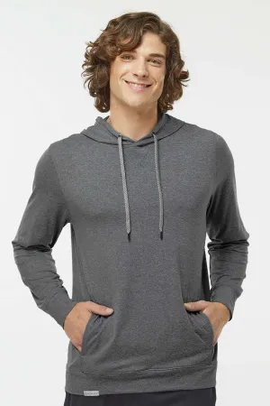 Holloway Mens Eco Revive Ventura Moisture Wicking Hooded Sweatshirt Hoodie - Heather Carbon Grey