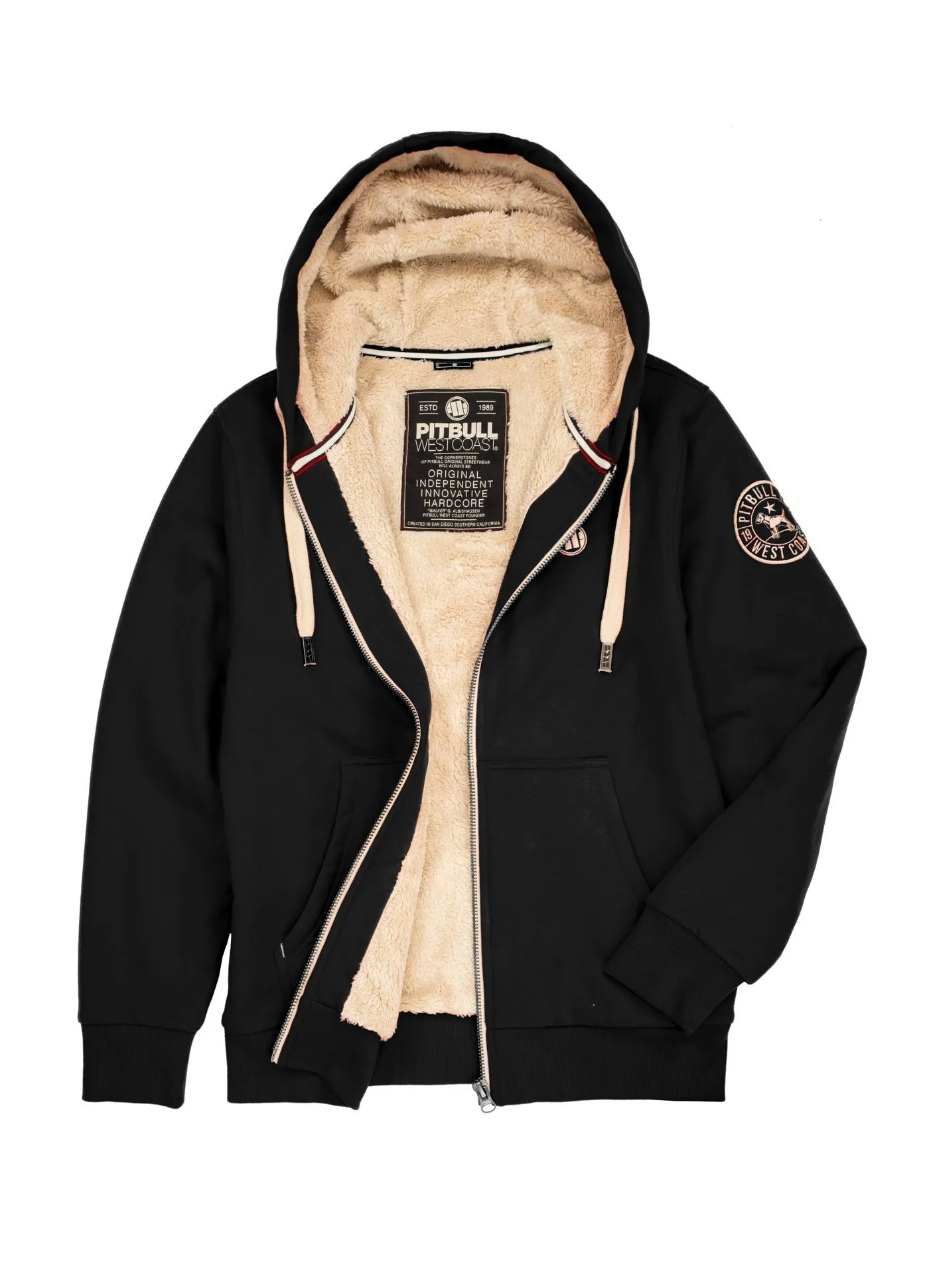 Hooded Zip Sherpa Ruffin