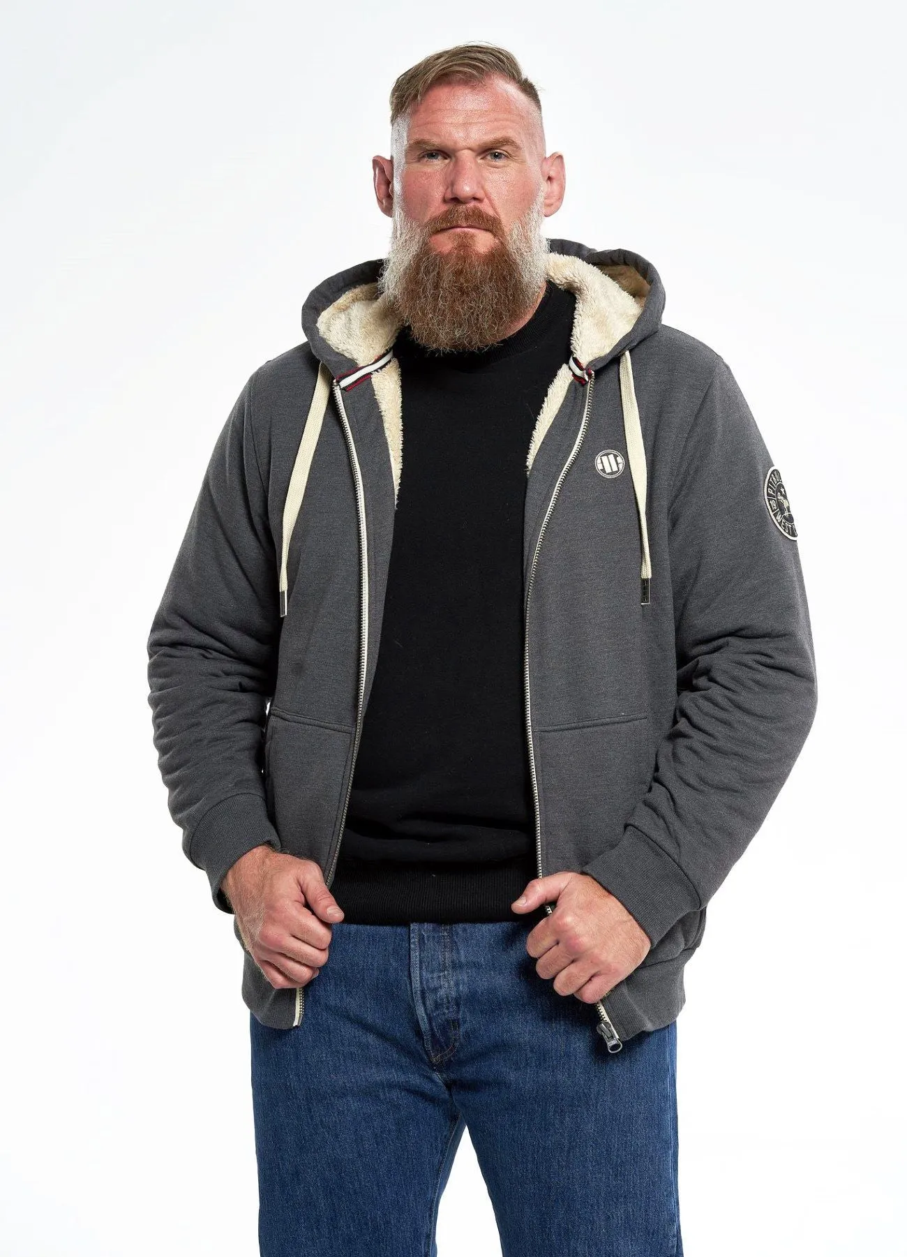 Hooded Zip Sherpa Ruffin
