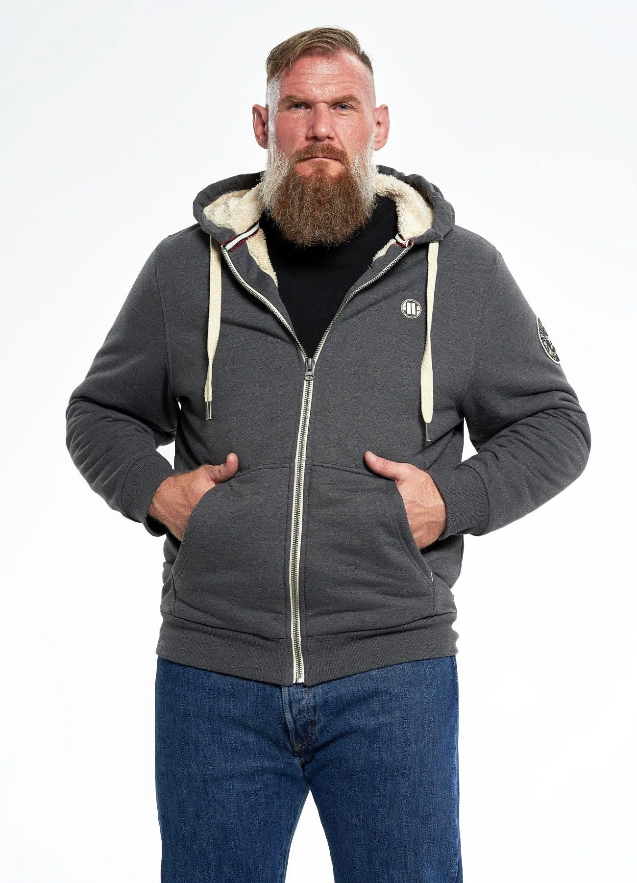 Hooded Zip Sherpa Ruffin