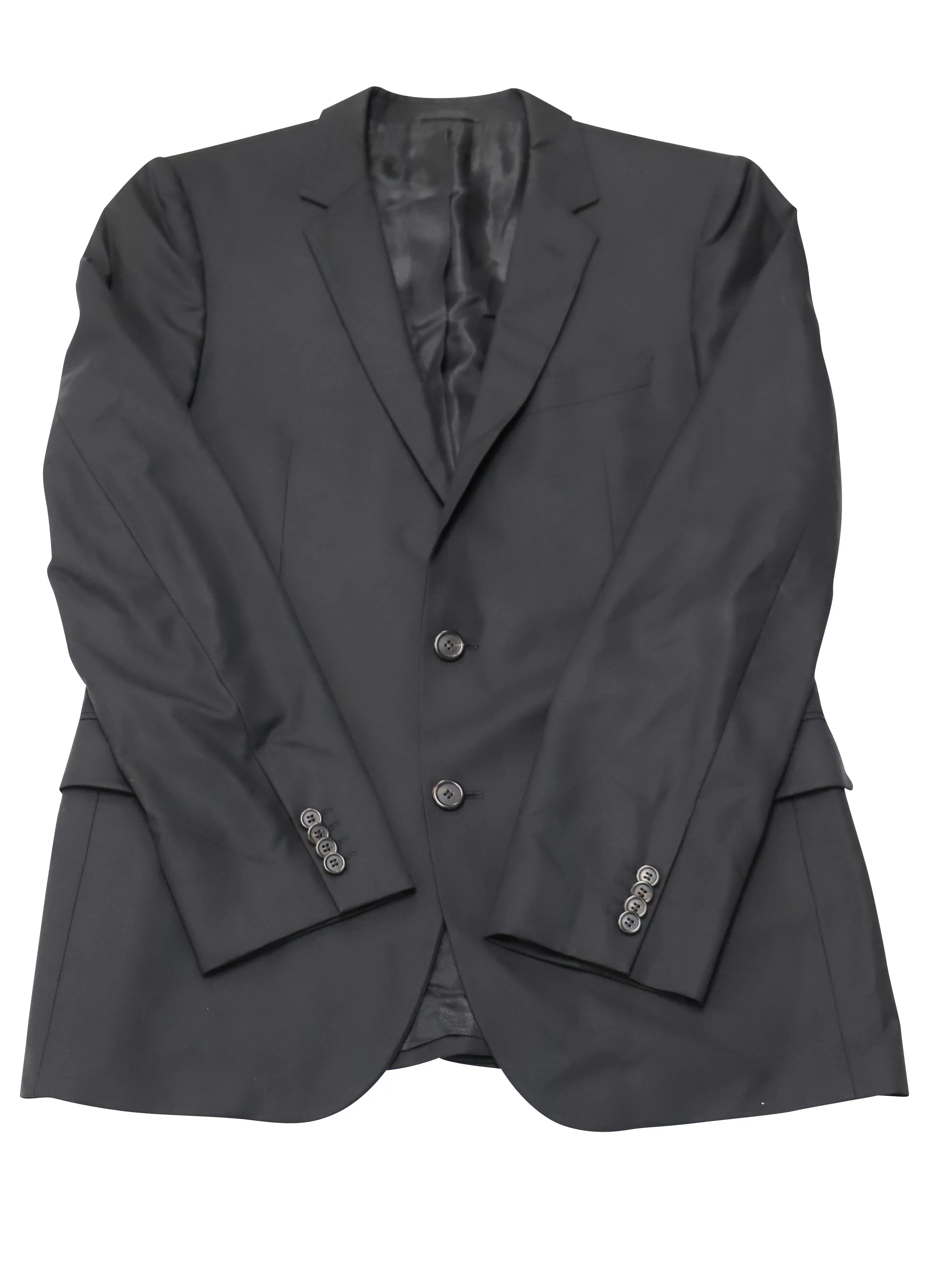 Hugo Boss Single-Breasted Blazer in Black Wool