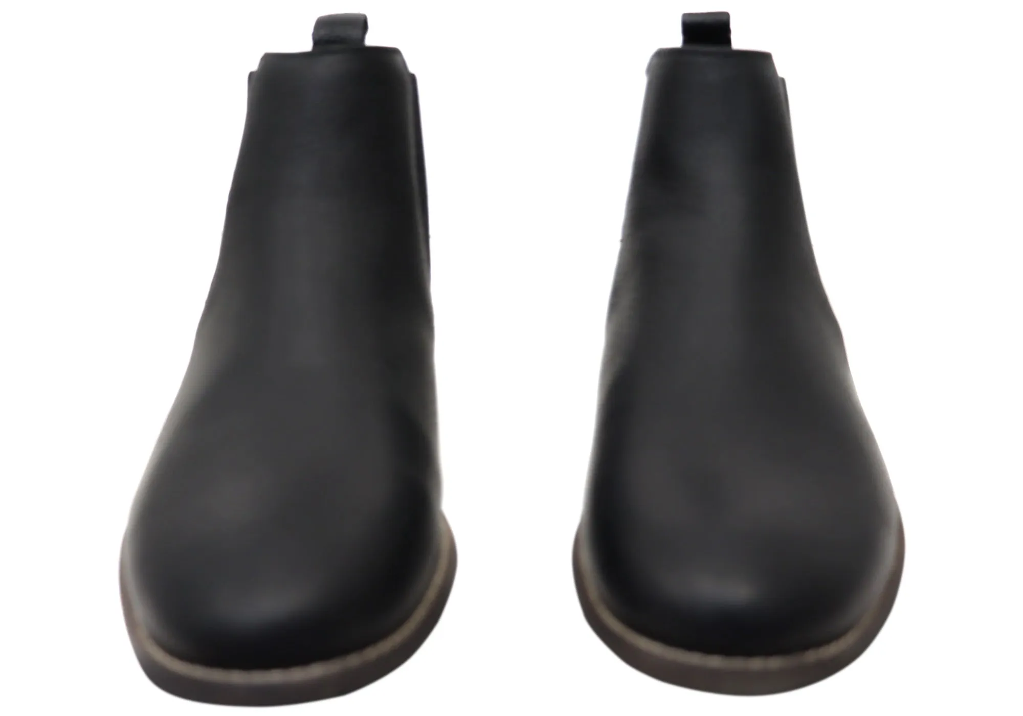 Hush Puppies Fin Mens Comfortable Wide Width Leather Chelsea Boots Hush Puppies Shoes