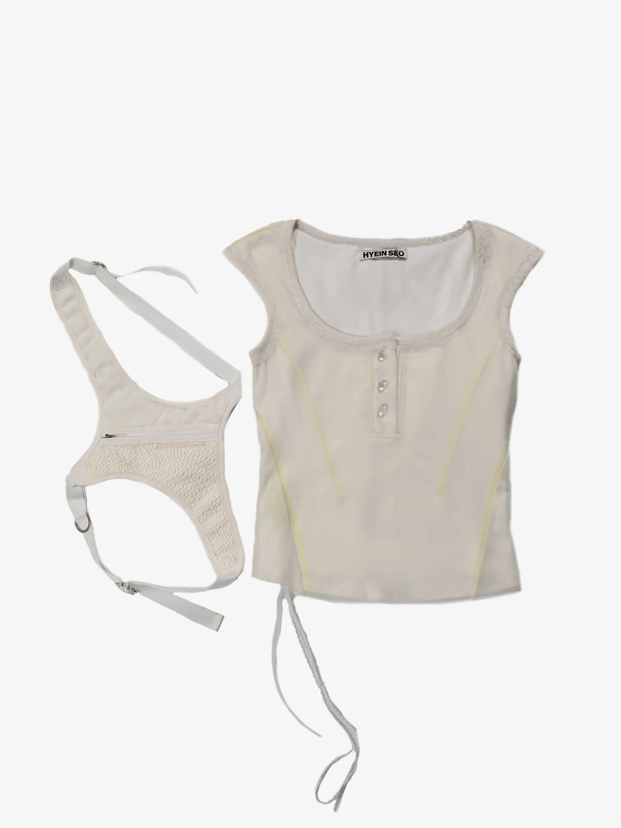 HYEIN SEO - Women Back Strap Henley Top Clothing_jil-sander
