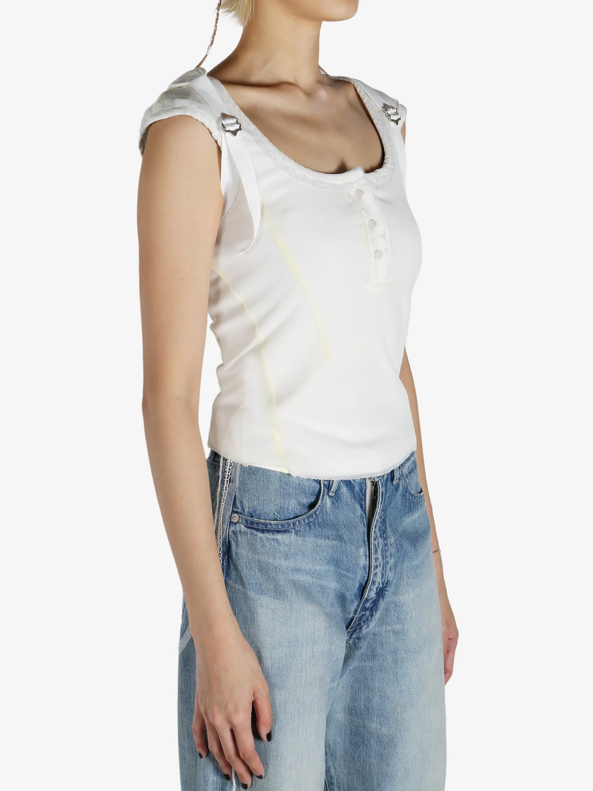 HYEIN SEO - Women Back Strap Henley Top Clothing_jil-sander