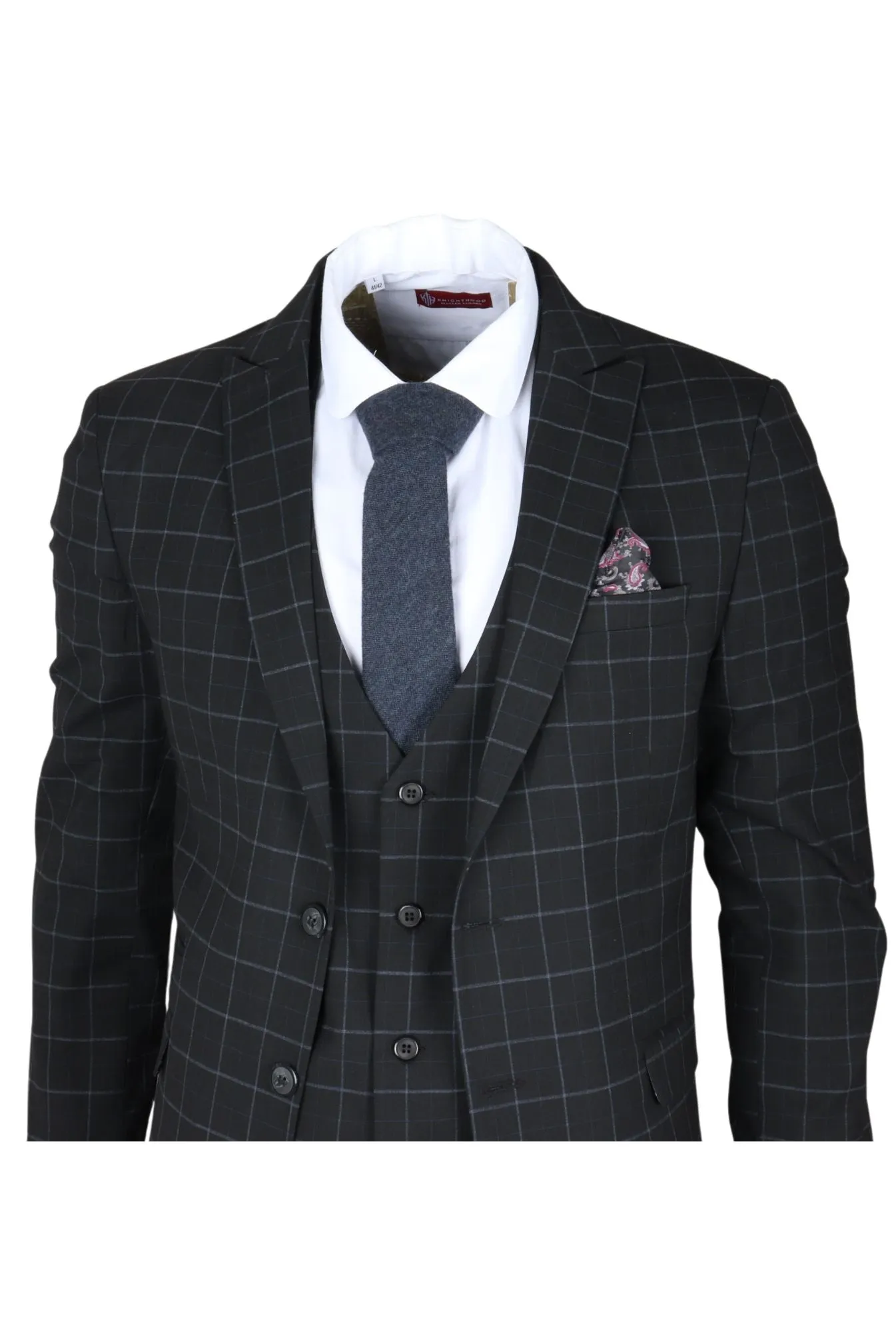 IM3 Checked Tailored Fit Suit