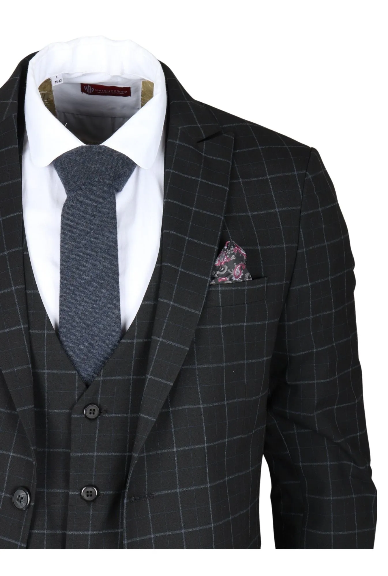 IM3 Checked Tailored Fit Suit