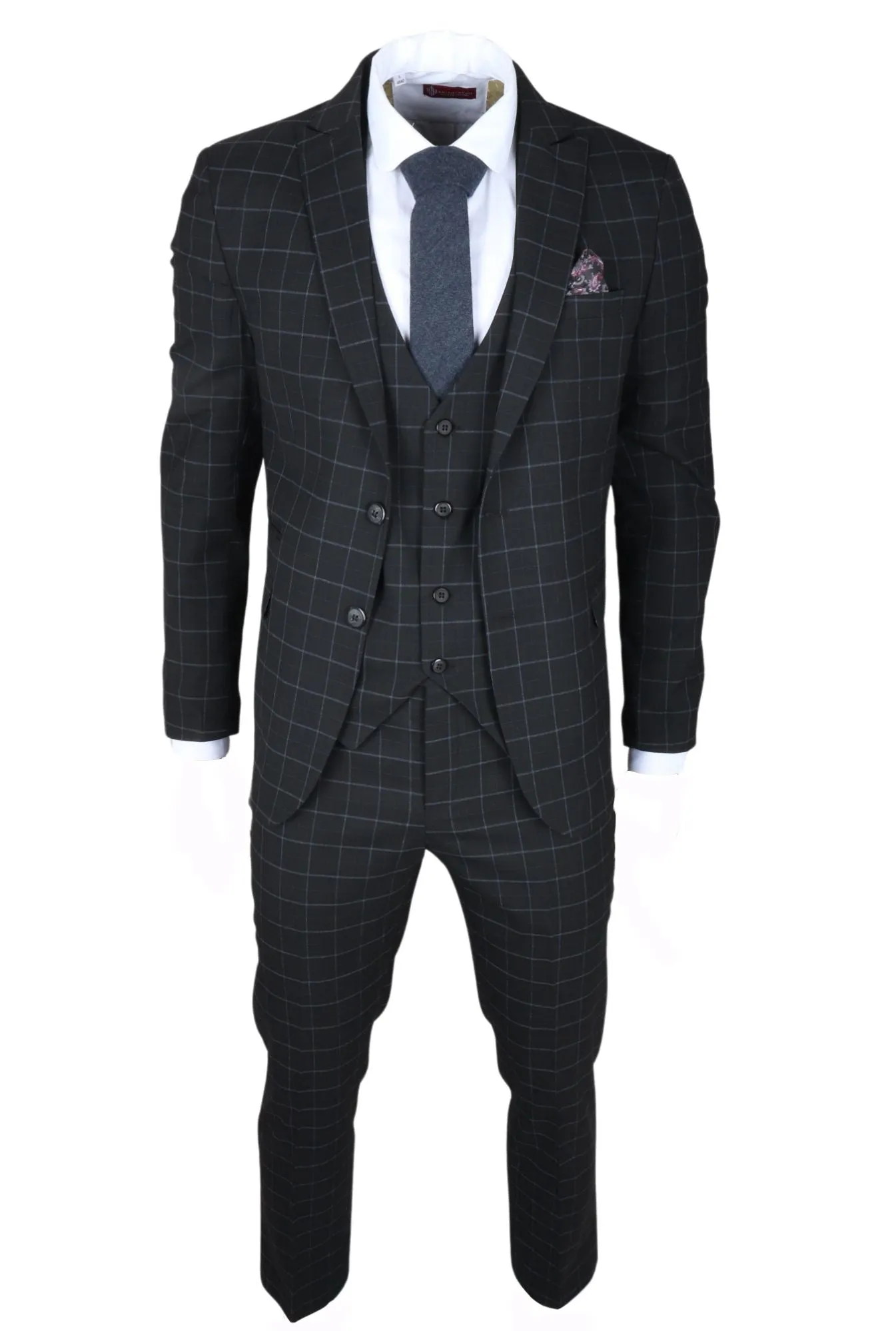 IM3 Checked Tailored Fit Suit