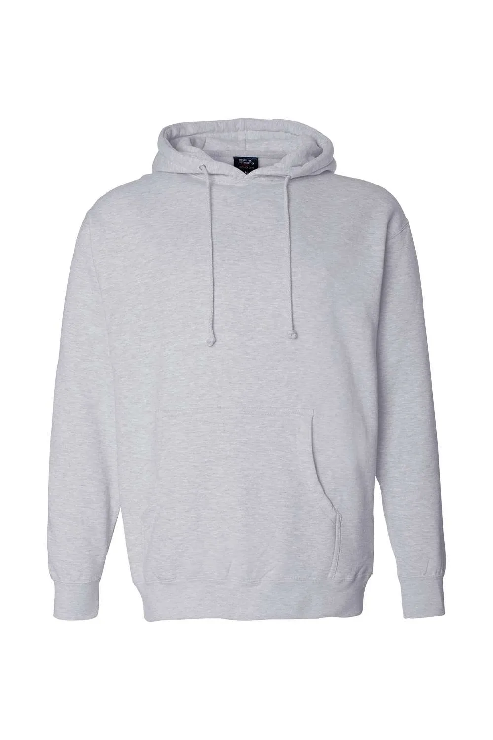 Independent Trading Company Mens Hooded Sweatshirt Hoodie w/ Pouch Pocket - Heather Grey