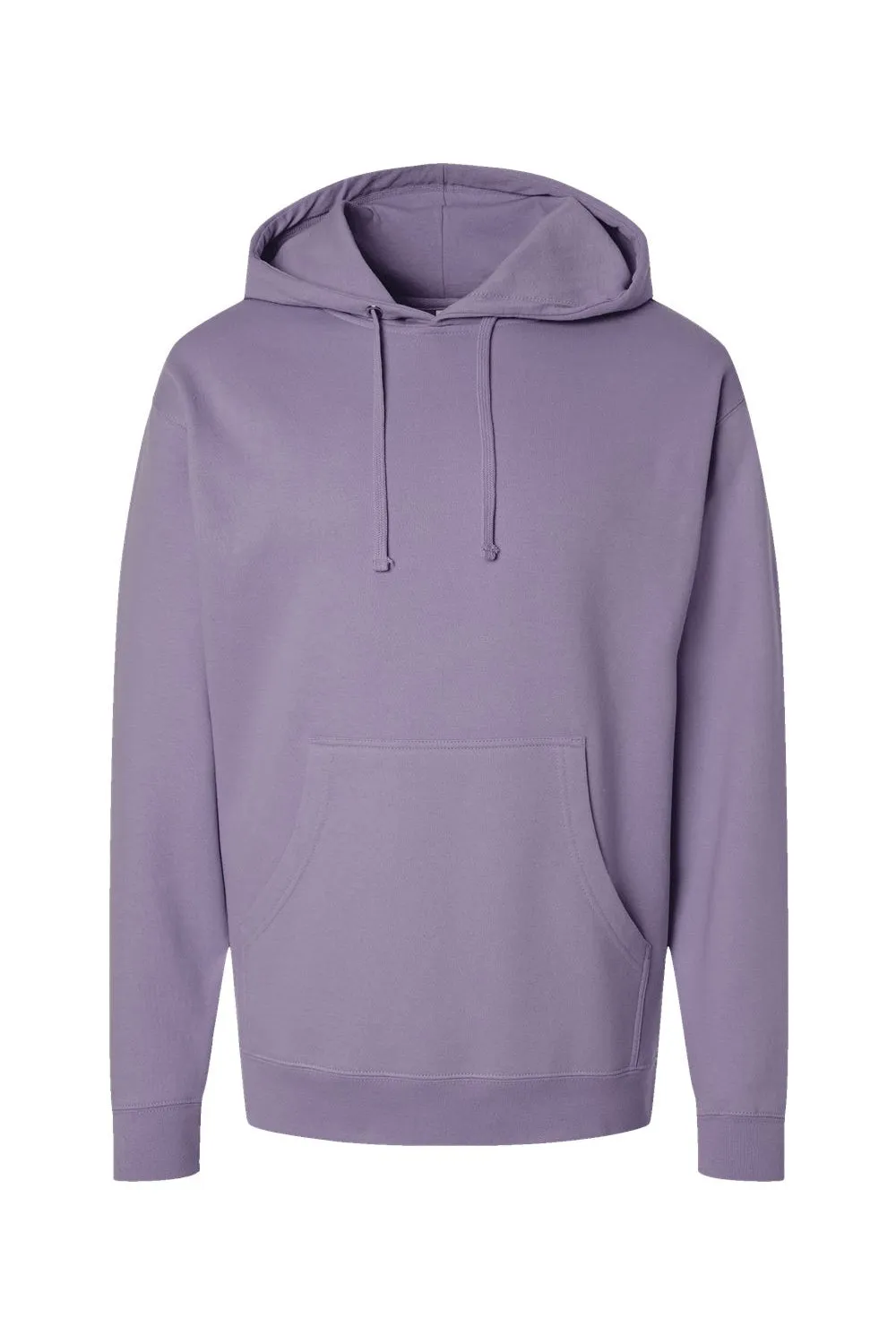 Independent Trading Company Mens Hooded Sweatshirt Hoodie w/ Pouch Pocket - Plum Purple