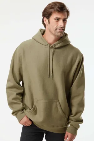 Independent Trading Company Mens Legend Hooded Sweatshirt Hoodie w/ Pouch Pocket - Olive Green